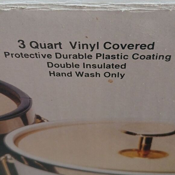 Kraftware Ice Bucket with Lid 3 Quart Vinyl Leather USA Entertaining Bar New Box - Picture 10 of 13